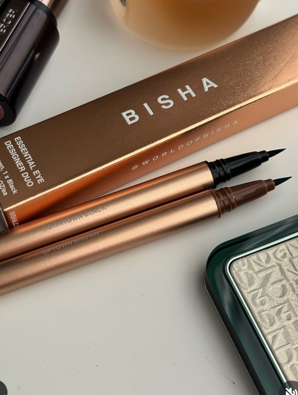 BISHA Brown & Black Precision Liquid Eyeliner Duo